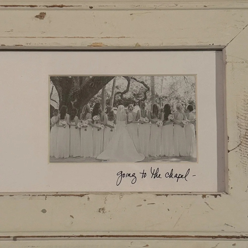 Going to the Chapel Distressed Rustic Wedding Photo Frame 11.5 x 16.5